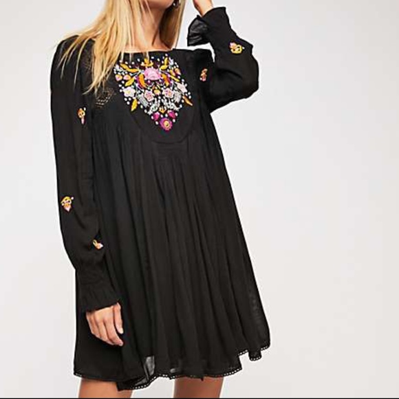 moya embroidered mini dress
